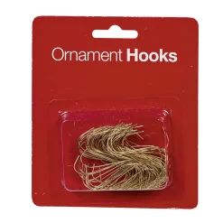 Crochet métallique doré x100