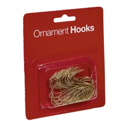 Crochet métallique doré x100