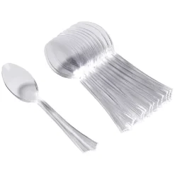 Cuillère en plastique transparent x12