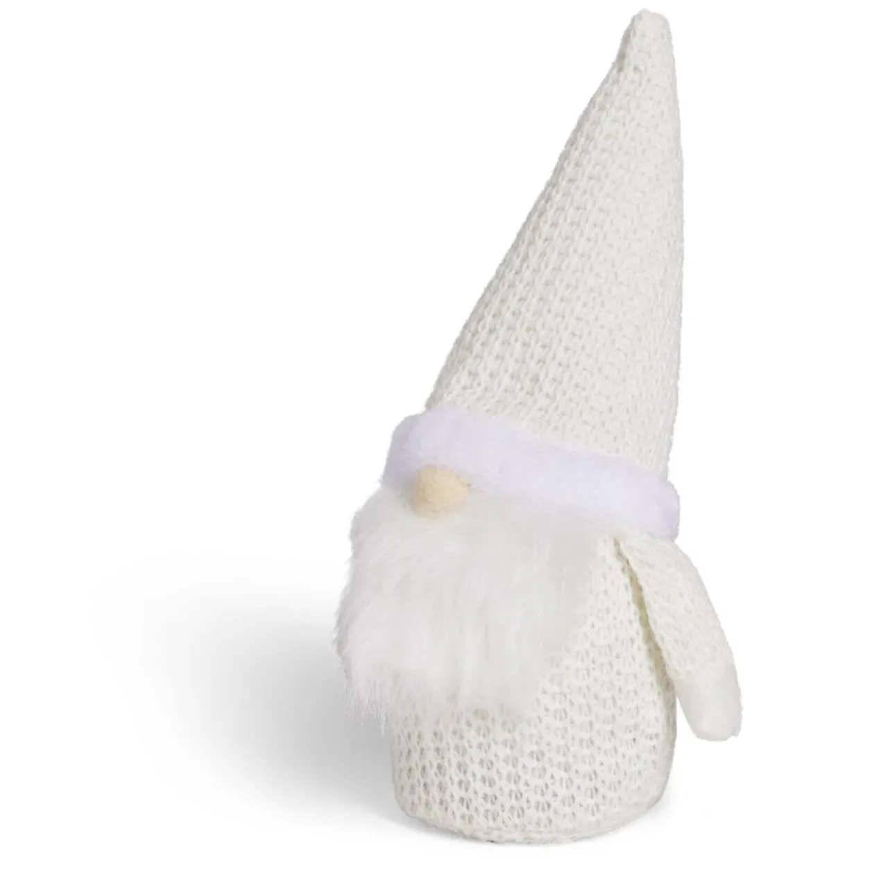 Déco à poser gnome blanc H25cm