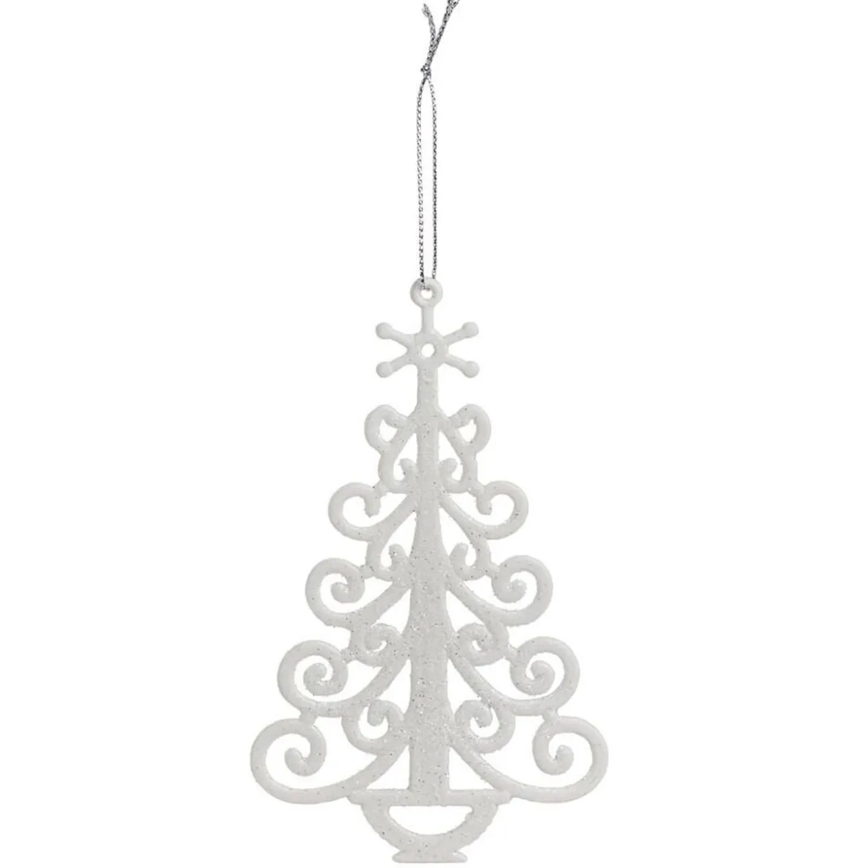 Déco à suspendre pailletée blanche ou rouge - 10 modèles