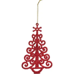 Déco à suspendre pailletée blanche ou rouge - 10 modèles