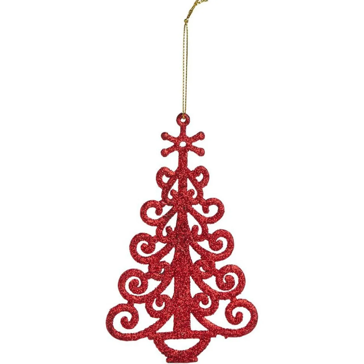 Déco à suspendre pailletée blanche ou rouge - 10 modèles