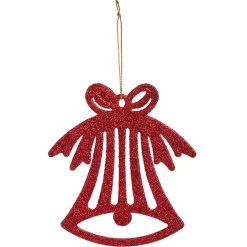 Déco à suspendre pailletée blanche ou rouge - 10 modèles