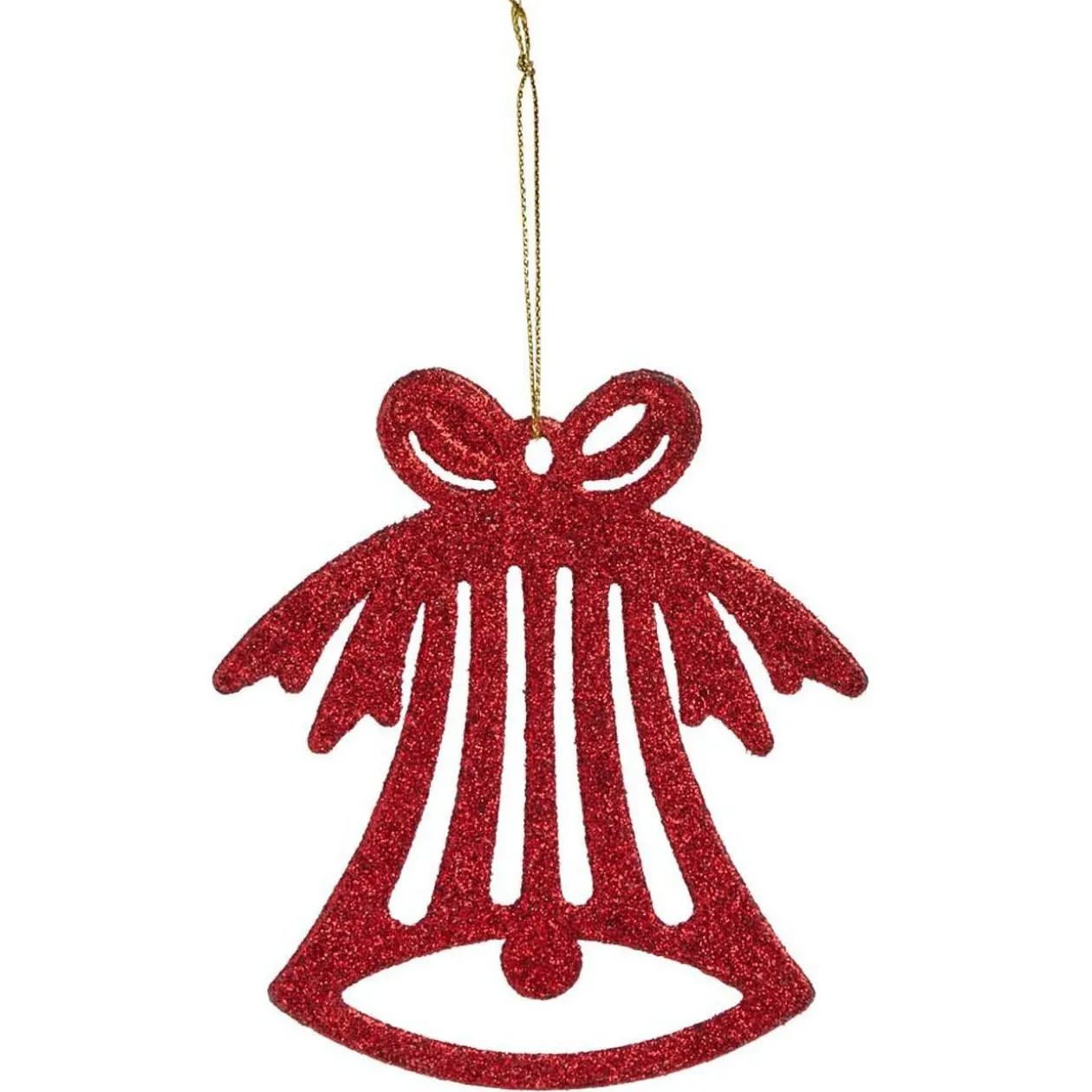 Déco à suspendre pailletée blanche ou rouge - 10 modèles