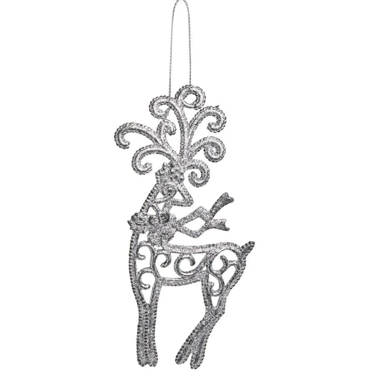 Déco à suspendre paillette argenté - 10 modèles