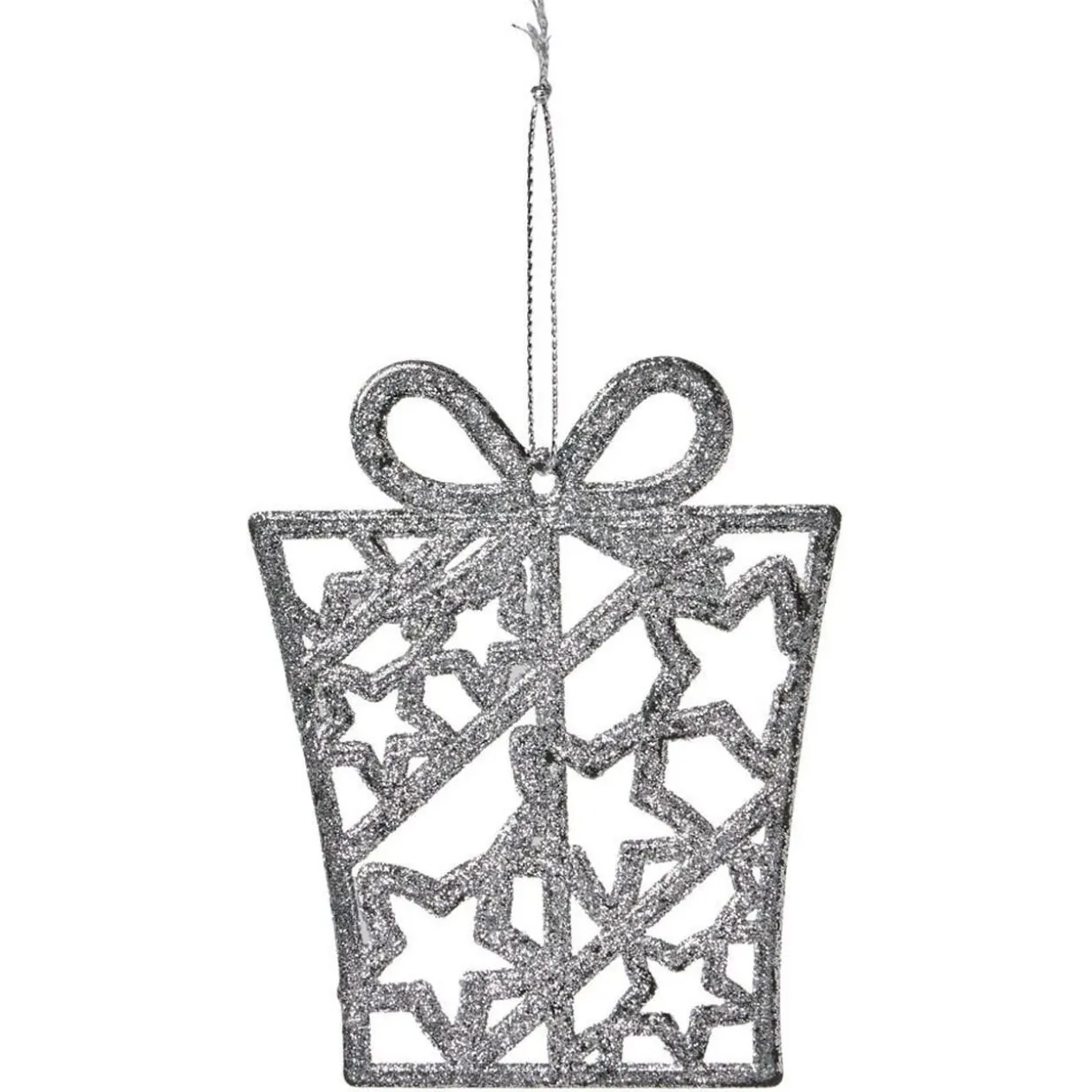Déco à suspendre paillette argenté - 10 modèles