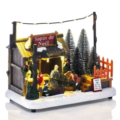 Déco de Noël magasin de sapins intérieur 9 LED