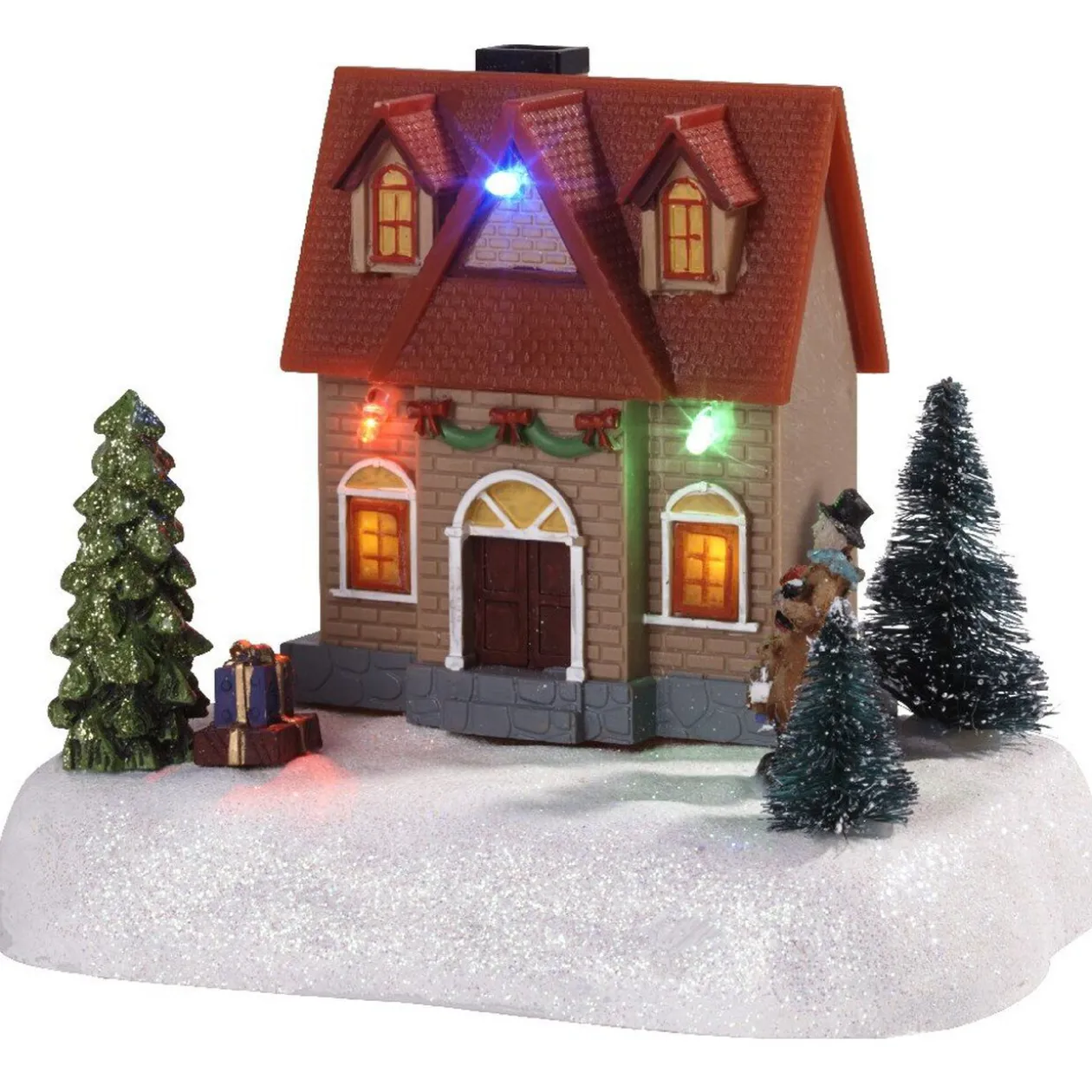Déco de Noël maison lumineuse 5 LED