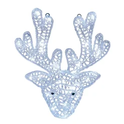 Déco de Noël renne 2D extérieur 35 LED