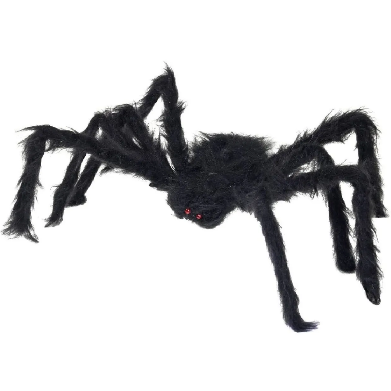 Déco Halloween araignée noire 75cm
