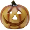 Déco Halloween citrouille souriante à poser orange
