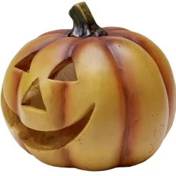 Déco Halloween citrouille souriante à poser orange