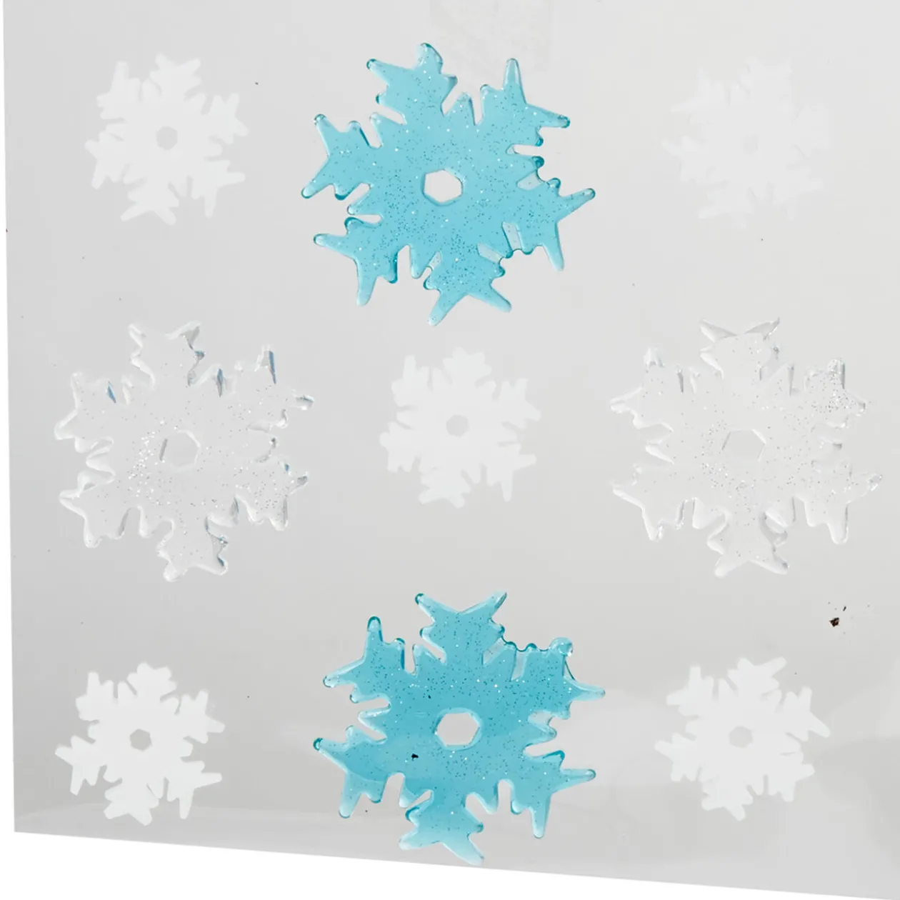 Décor fenêtre gel flocon x 9