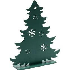 Décoration à poser sapin plat en bois - 4 modèles