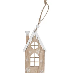Décoration à suspendre de Noël chalet naturelle