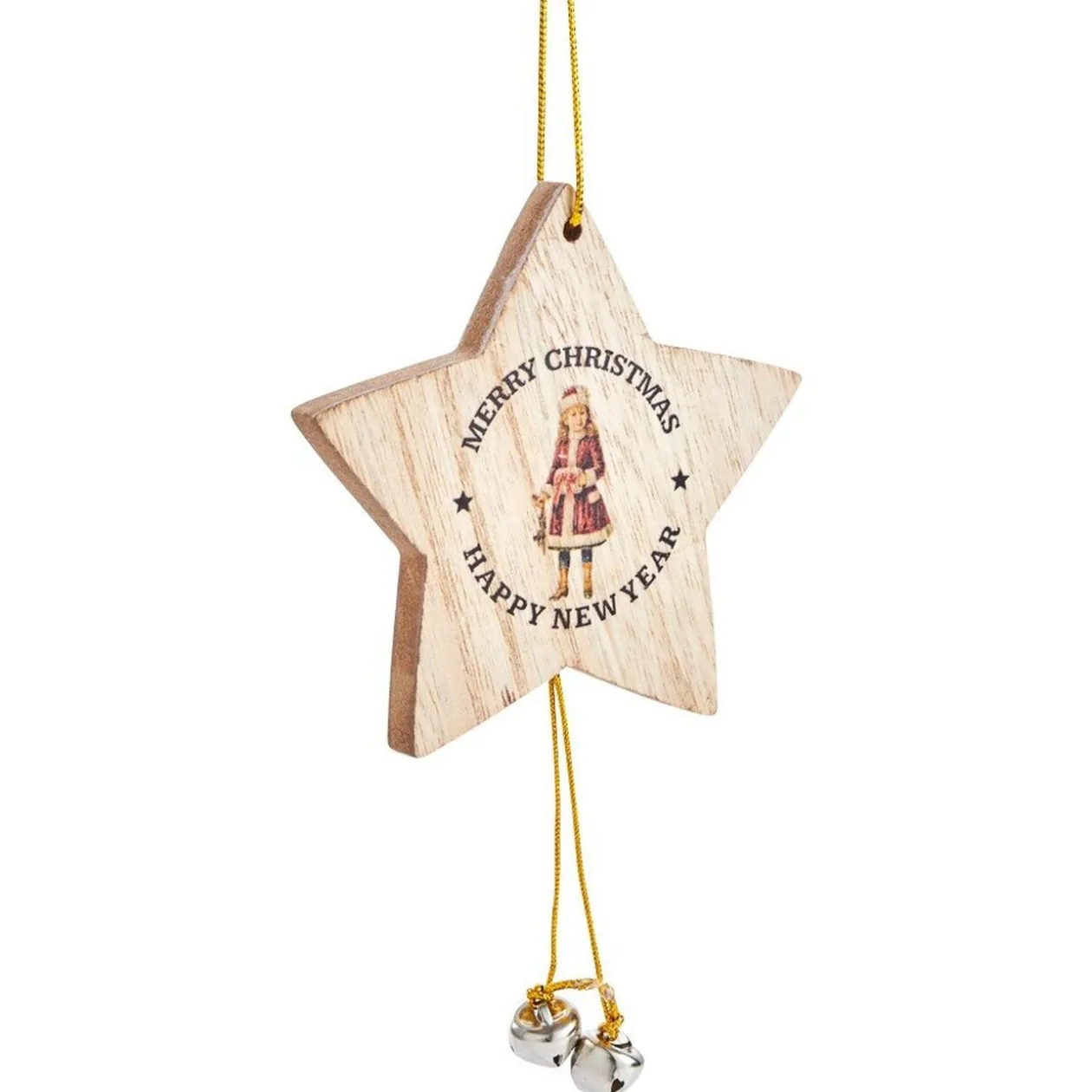 Décoration à suspendre de Noël étoile grise