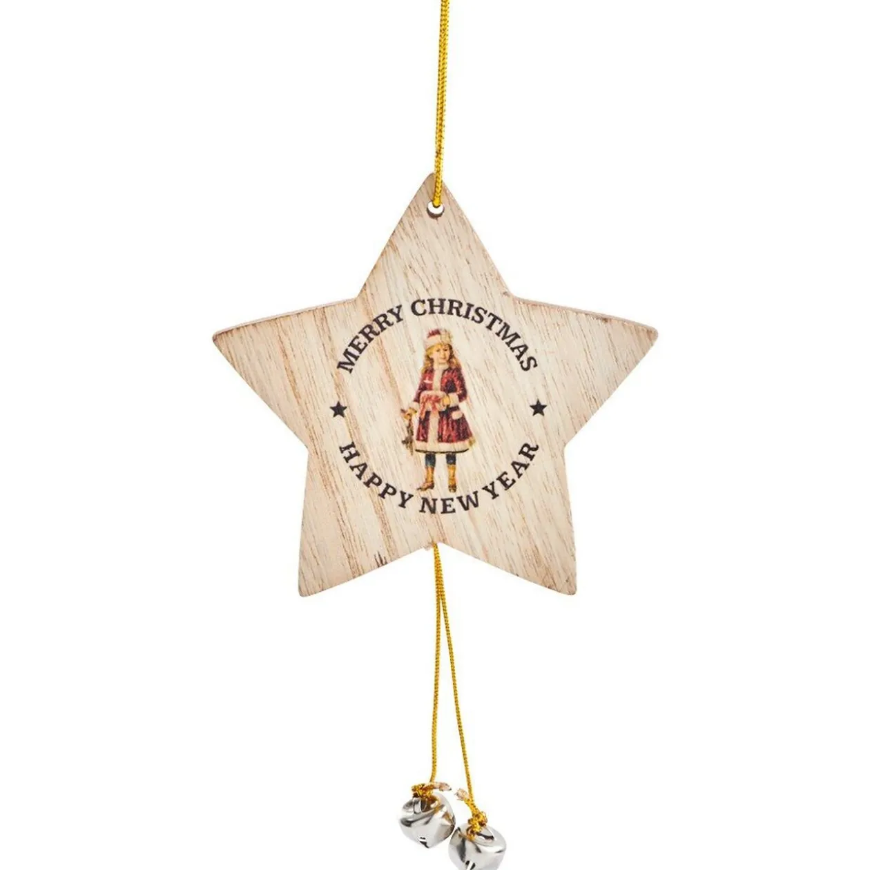 Décoration à suspendre de Noël étoile grise