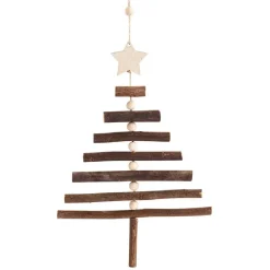 Décoration à suspendre de Noël sapin naturelle