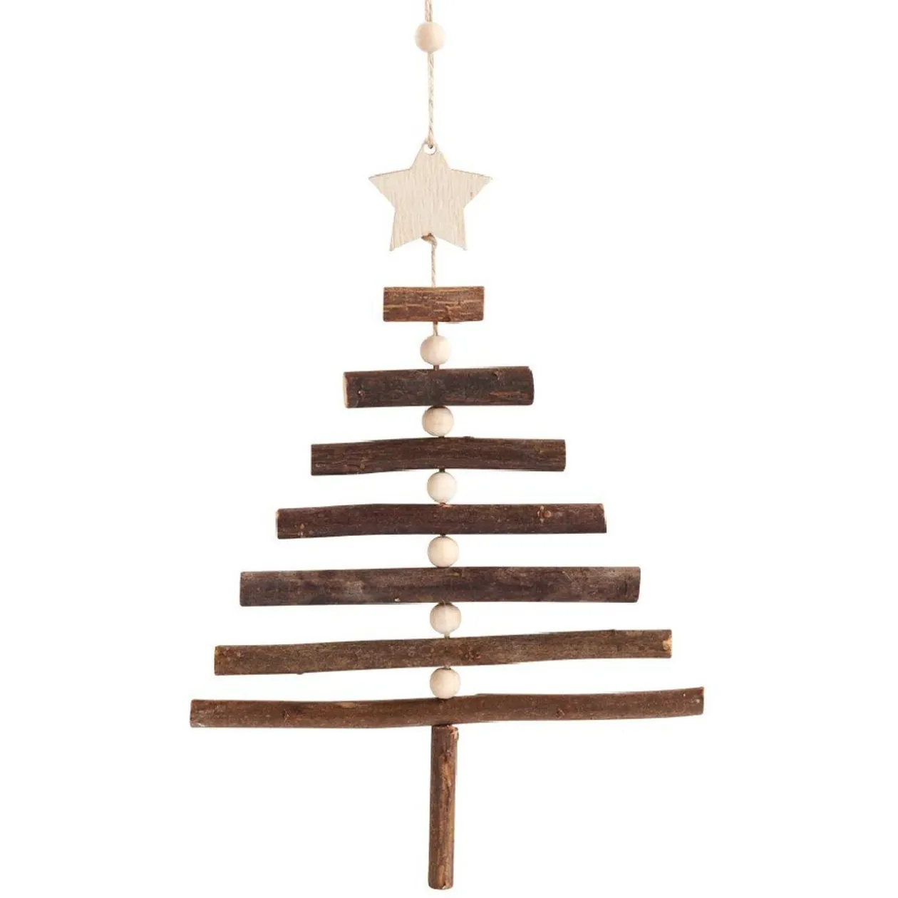 Décoration à suspendre de Noël sapin naturelle