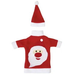 Décoration bouteille Noël Rouge