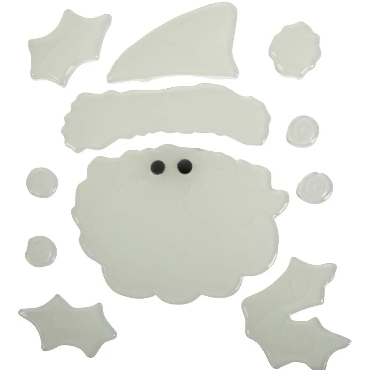 Décoration de fenêtre phosphorescente blanc