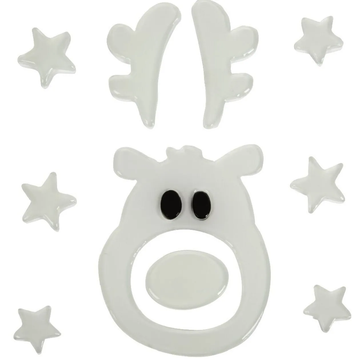 Décoration de fenêtre phosphorescente blanc