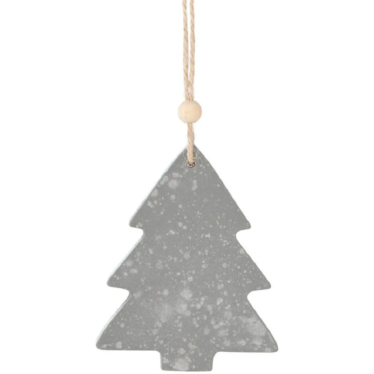 Décoration de Noël à suspendre grise