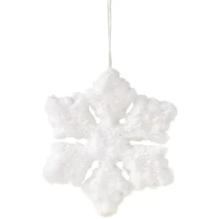 Décoration de Noël à suspendre blanche