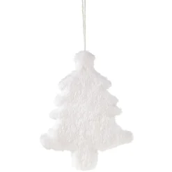 Décoration de Noël à suspendre blanche
