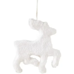 Décoration de Noël à suspendre blanche