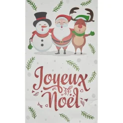 Décoration de Noël autocollant personnage chantant 57x33cm