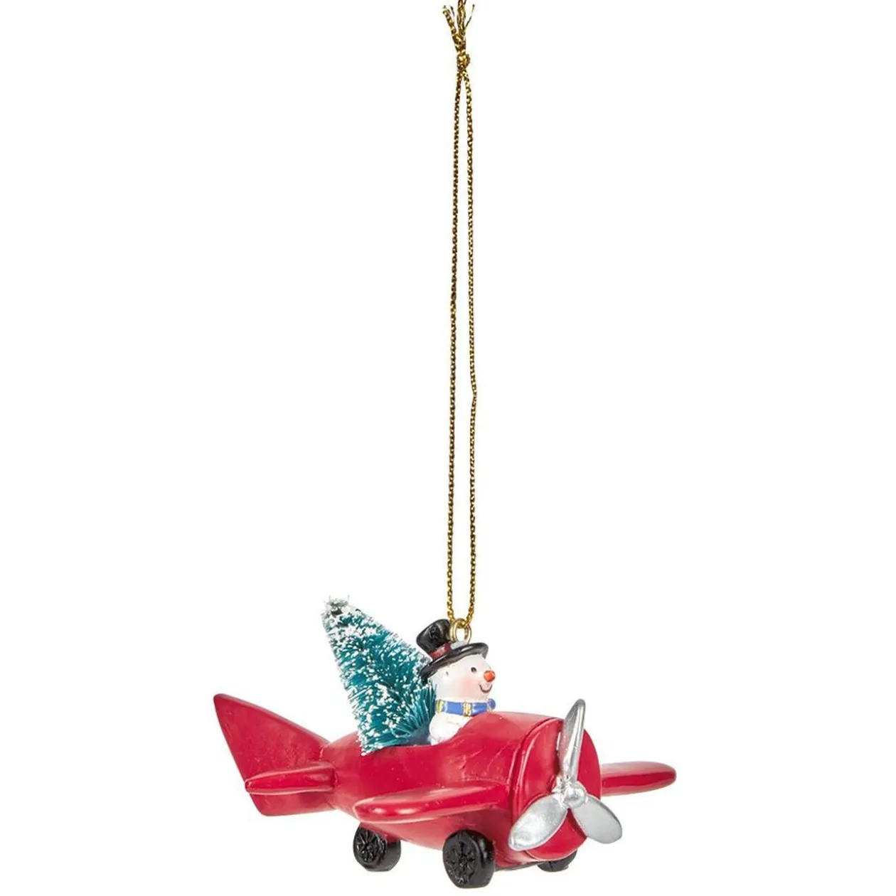 Décoration de Noël avion à suspendre