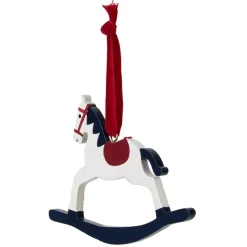 Décoration de Noël cheval à bascule