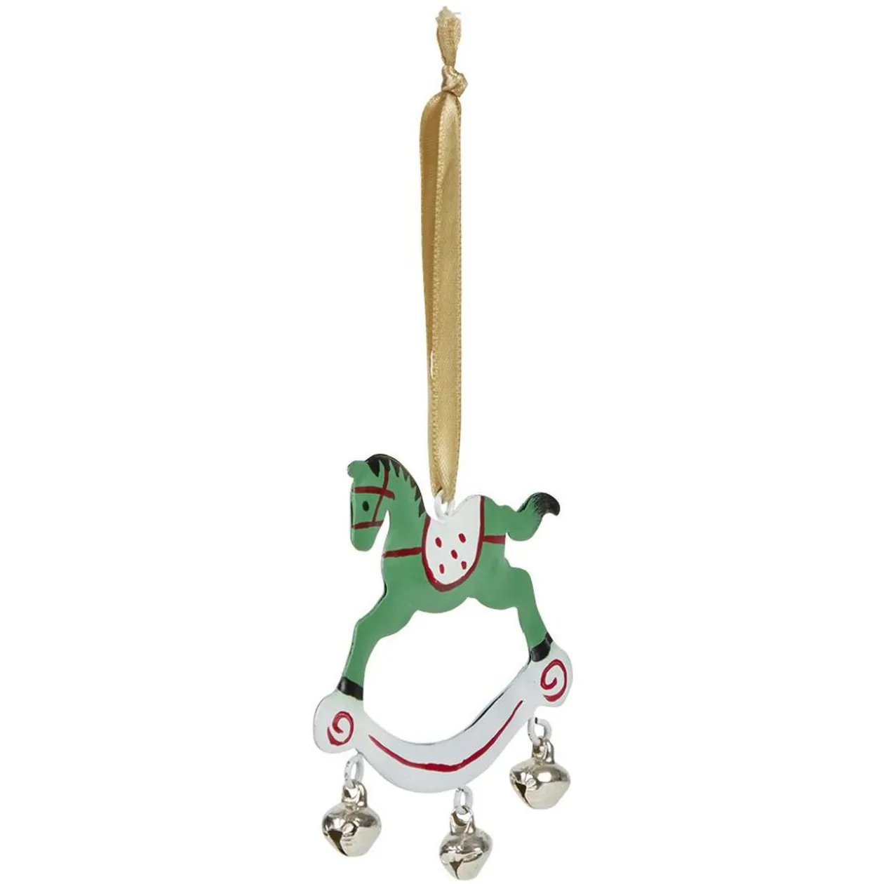 Décoration de Noël cheval en métal à suspendre