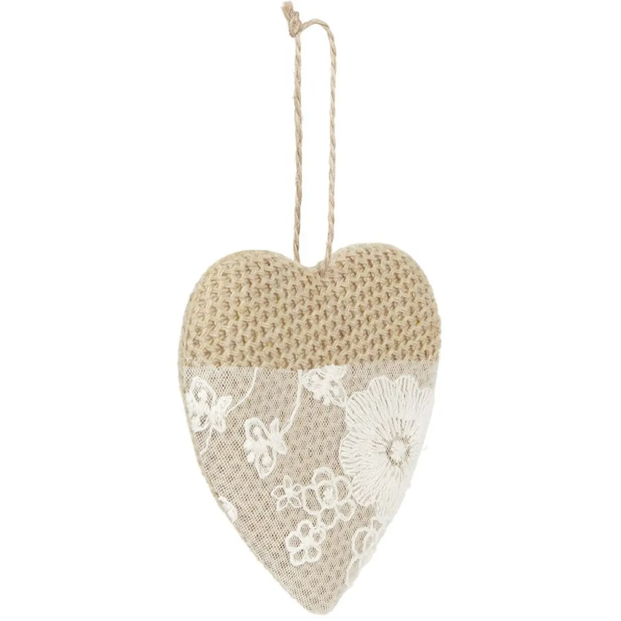 Décoration de Noël effet jute à suspendre