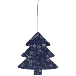 Décoration de Noël en bois à suspendre L10x10 cm