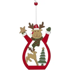 Décoration de Noël en bois à suspendre