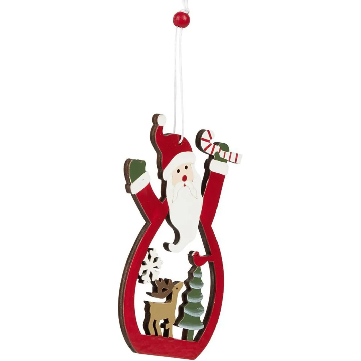 Décoration de Noël en bois à suspendre