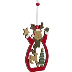 Décoration de Noël en bois à suspendre