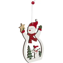 Décoration de Noël en bois à suspendre