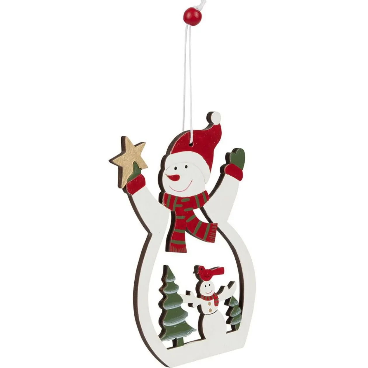 Décoration de Noël en bois à suspendre