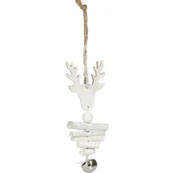 Décoration de Noël en bois à suspendre L14X6.5X2 cm