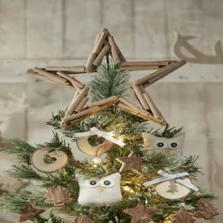Décoration de Noël hibou à suspendre
