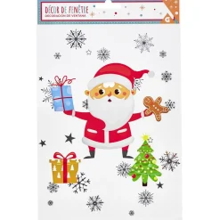 Décoration de Noël électrostatique Père Noël