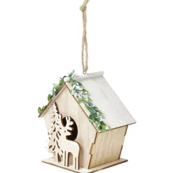 Décoration de Noël maison à suspendre en bois