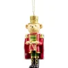 Décoration de Noël ours soldat à suspendre H.10,5cm