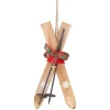 Décoration de Noël paire de skis à suspendre