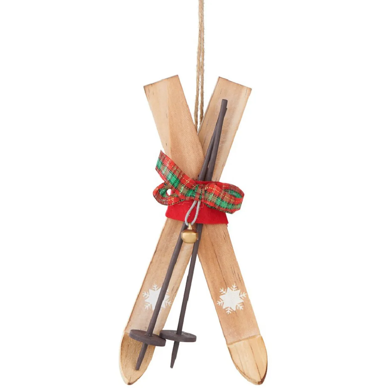 Décoration de Noël paire de skis à suspendre