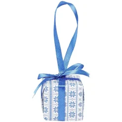 Décoration de Noël paquet-cadeau à suspendre x4